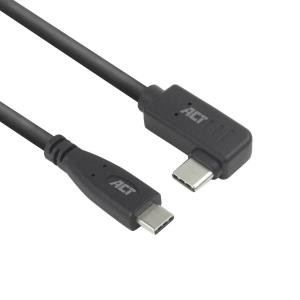 USB 3.2 Gen1 Connection Cable C Male (straight) - C Male (angled) 2m