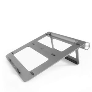 Laptop Stand Aluminium, Stepless Height Adjustable Detachable USB-C Docking Station