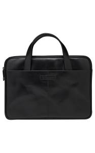 Silkeborg - 14in - Notebook Bag - Genuine Leather - Black - Universal