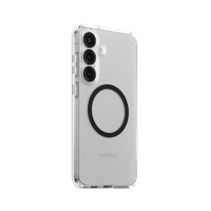 CARE by PanzerGlass Flagship Case Transparent Urban Combat with Black QI Compatible Samsung S25 Plus