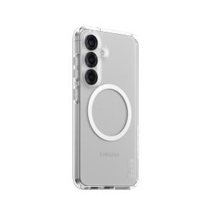 CARE by PanzerGlass Flagship Case Transparent Urban Combat with White QI Compatible Samsung S25