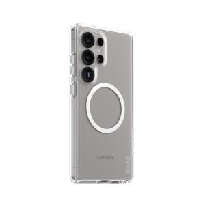 CARE by PanzerGlass Flagship Case Transparent Urban Combat with White QI Compatible Samsung S25 Ultr