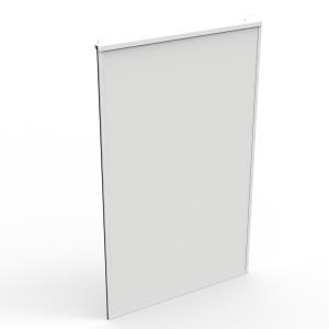 Flexible Side Wall Hpl - 800 X 2422mm - White