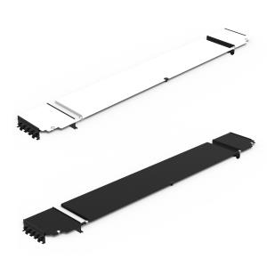 Airflow Plate 19in - Top Bottom - 800 X 250mm - Black