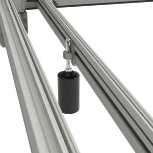Mid-adjustable Base Legs For Socle 2 Pieces H200mm No Coating