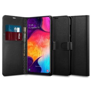 Galaxy A50 Case Wallet S Saffiano Black