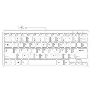 Compact Keyboard - Black - Qwerty Us