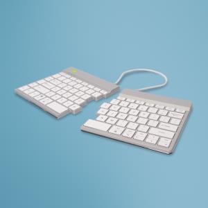 Split Break Ergonomic - Keyboard - Wireless - White - Qwerty Us
