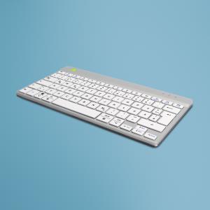Compact Break Ergonomic - Keyboard - Wireless - White - Qwertz German